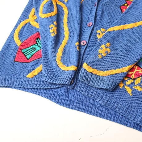 Hand Knitted Cotton Cardigan