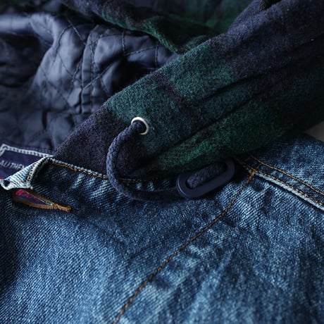 90s Gap Denim Jacket With Hoodie