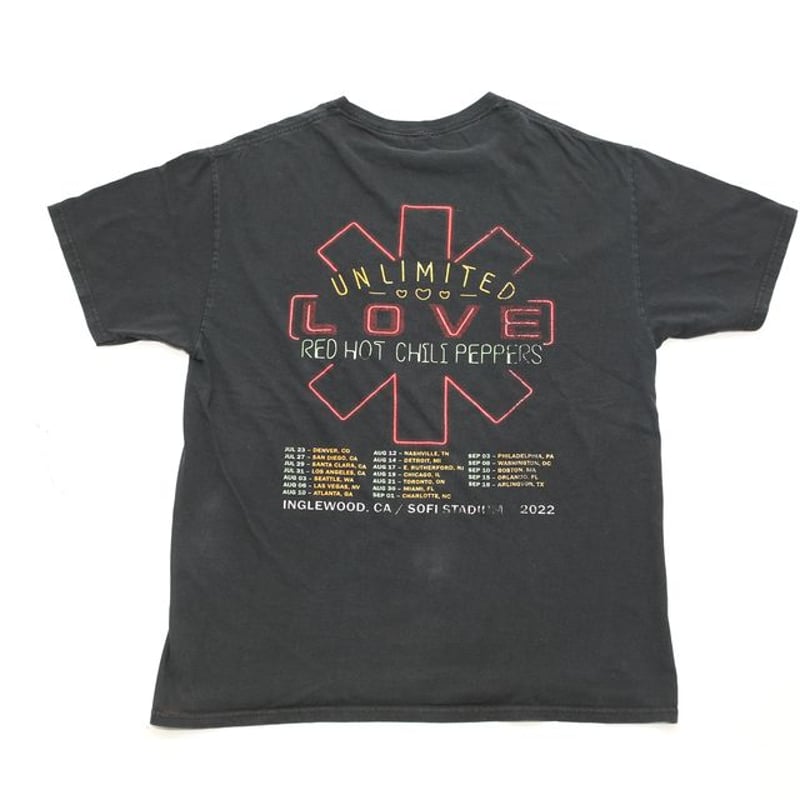 レッドホットチリペッパーズ UNLIMITED LOVE TOUR Tシャツ ノアからレッド・ホット・チリ・ペッパーズのツアーTシャツが