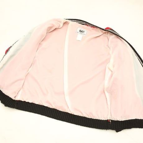80-90s No! The Jeans Revolt Design Knit Cardigan