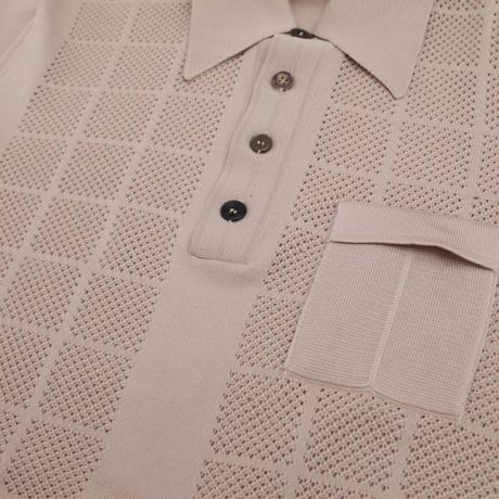 Euro Vintage Knit Polo Shirt