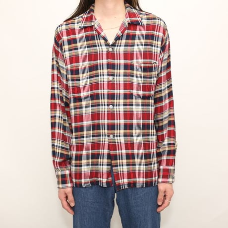 60s Brent Open Collar Rayon Shirt