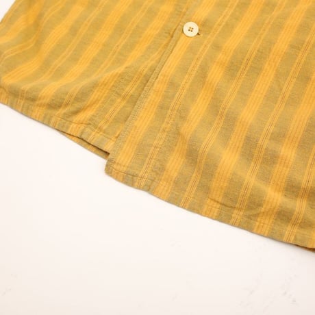 Garment dyed Stripe Pattern Pajama Shirt
