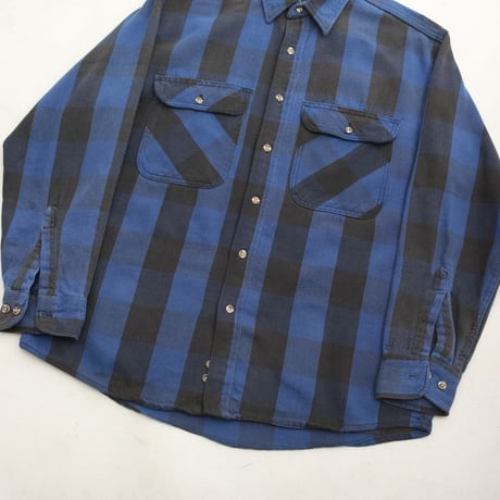 90s Cotton Flannel Plaid Shirt MADE IN USA