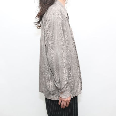 70's Open Collared Polyester Shirt