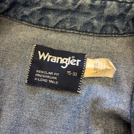 80s Wrangler Denim Western Shirt