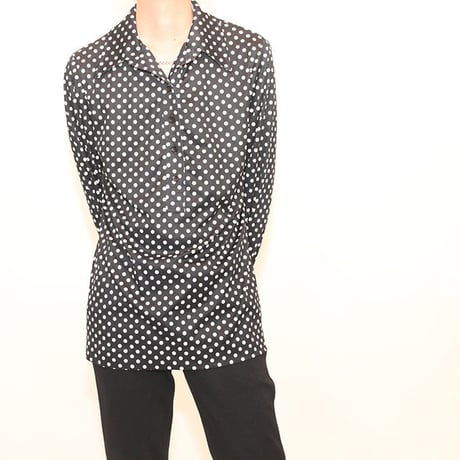 Vintage Montgomery Ward Polka Dot Pull Over Shirt