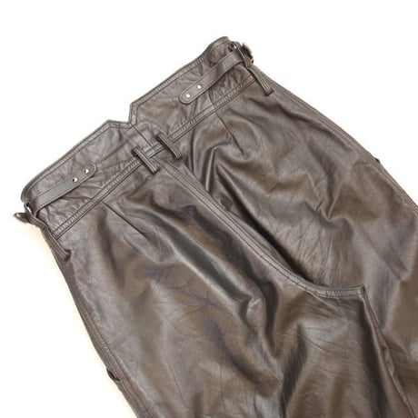 80's Black Leather Pants