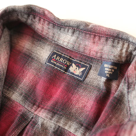 Ombre Checker Flannel Shirt