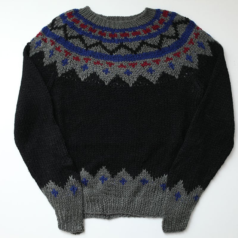 ノルディックセーター ブラック Nordic Sweater | Strato