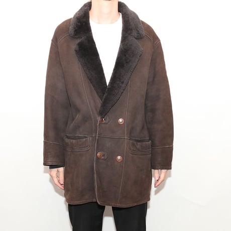 Vintage Yves Saint Laurent Mouton Coat