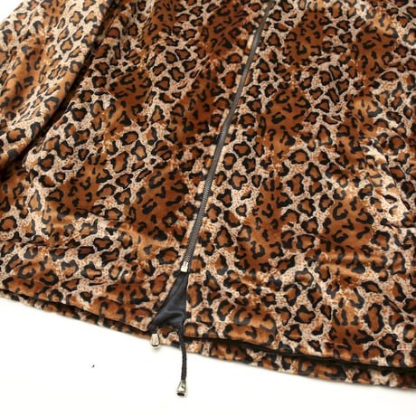 Leopard Pattern Velour Jacket