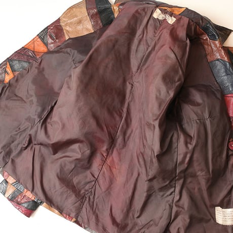 Patchwork Leather Jacket