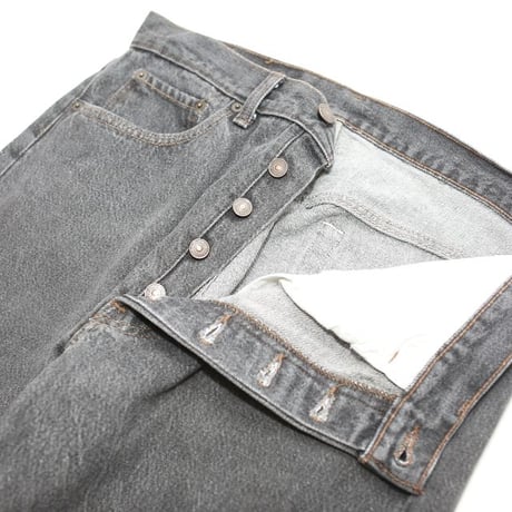 80s Levi's 501 "Yarn-dyed" Black Denim Pants