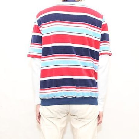 Multi Border Pile S/S Shirt