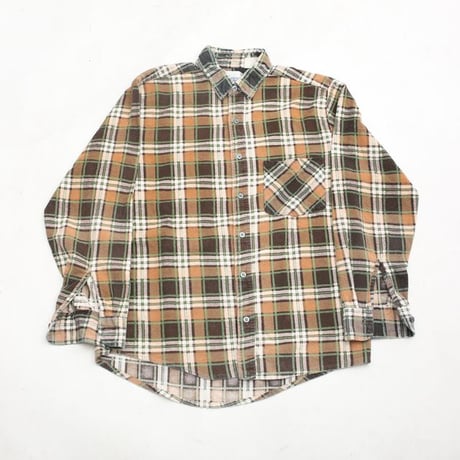 Plaid Print Flannel Shirt