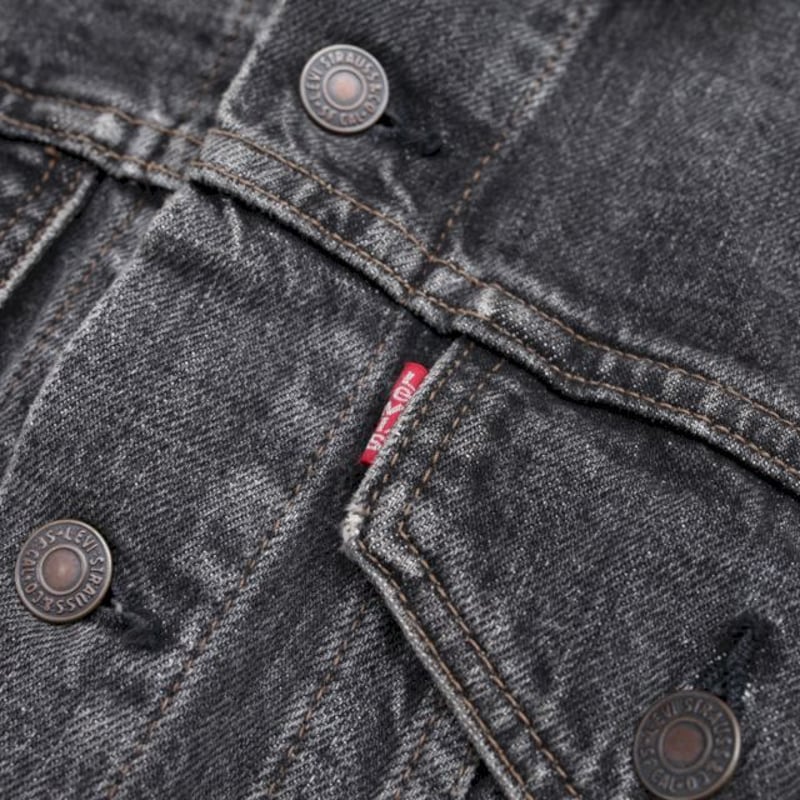 Levis 70505 Black Denim Trucker Jacket | Strato