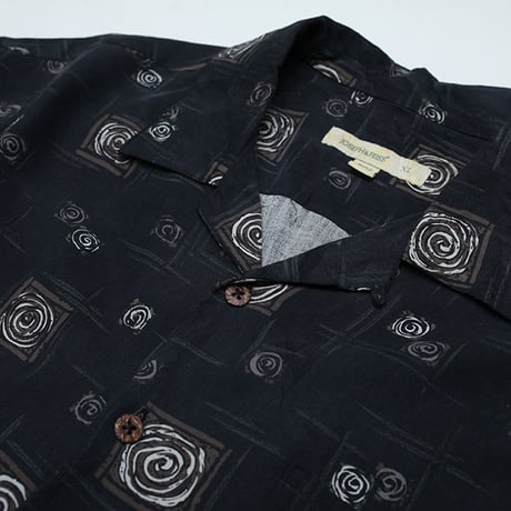 シルク 総柄シャツ Silk S/S Shirt