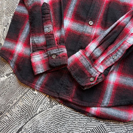 Ombre Plaid Cotton × Viscose Flannel Shirt