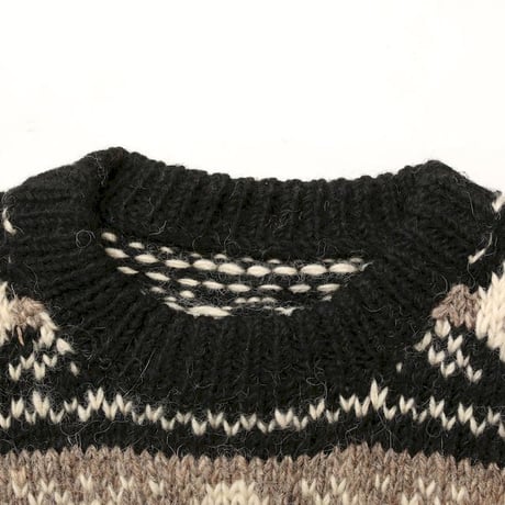 Vintage Border Wool Knit Sweater