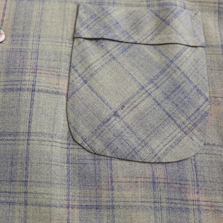 50s "Sportsman" Rayon Plaid Loop Shirt