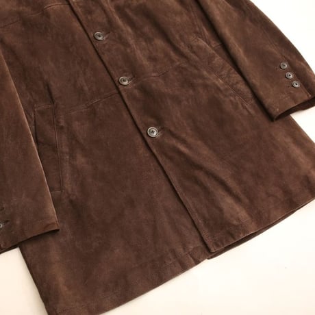 Eddie Bauer Suede Leather Coat