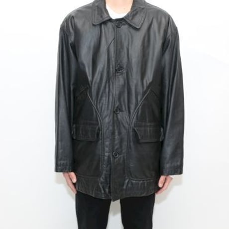 Black Leather Coat