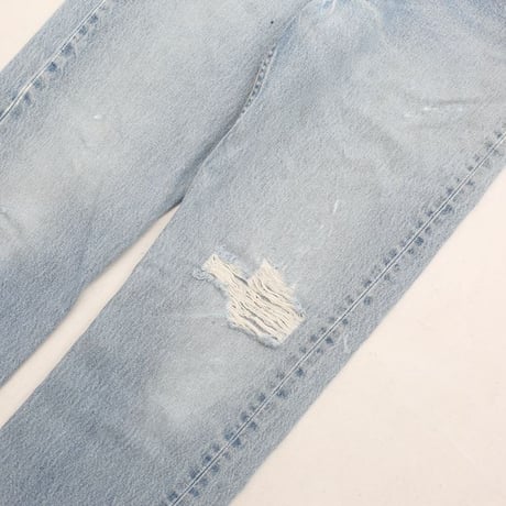 Levi's 501 Damage Denim Pants MADE IN MEXICO