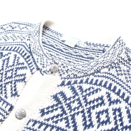Vintage Nordic Cotton Knit Cardigan