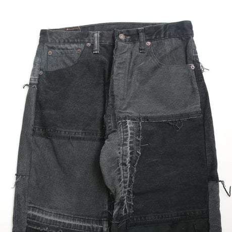 Levi's Patchwork Remake Black Denim Pants