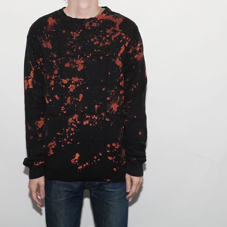Hard Bleach Wash Cotton Sweater