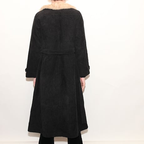 Euro Vintage Corduroy Long Coat