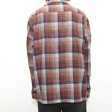 70s Wool Plaid Loop Shirt