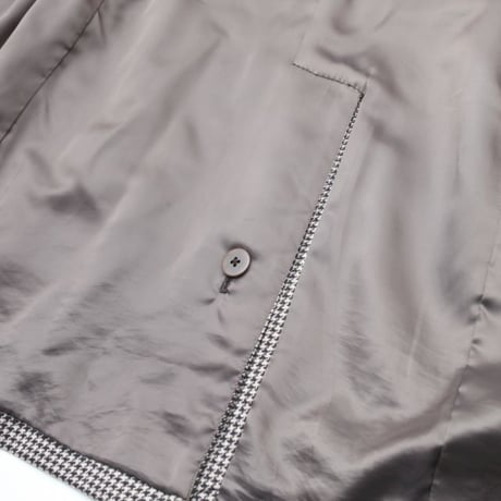 Hound's Tooth Wool Coat
