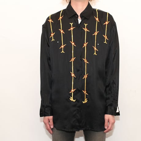 Embroidery Silk Shirt