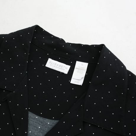 Dot Pattern Open Collar Rayon S/S Shirt