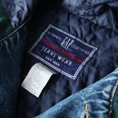 90s Gap Denim Jacket With Hoodie