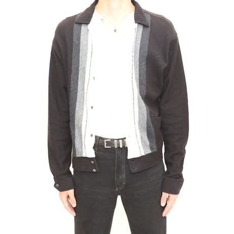Vintage Open Collared Knit Jacket