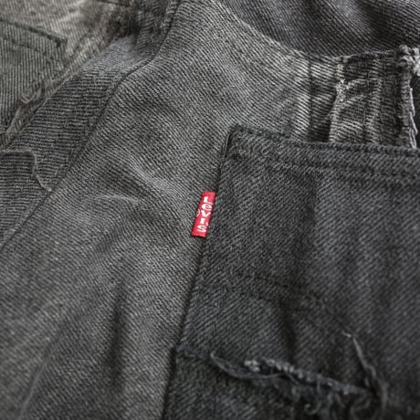 Levi's Patchwork Remake Black Denim Pants