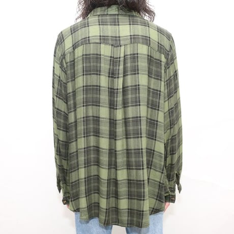 Rayon Checked Pattern Shirt