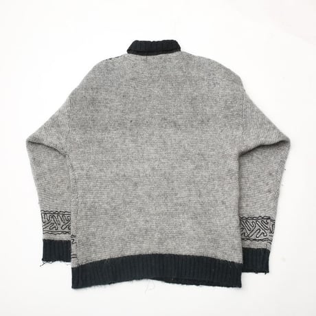 Mohair Blend Wool Knit Cardigan