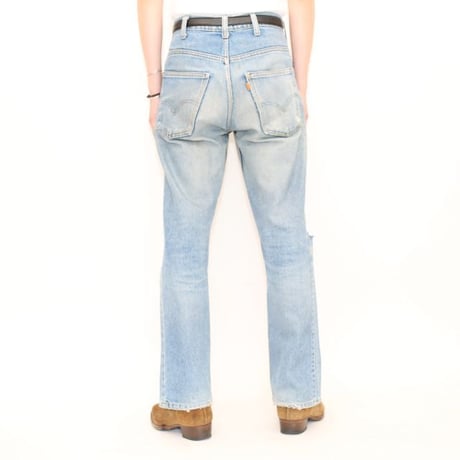 70's Levi's 646  Damaged Flare Denim Pants