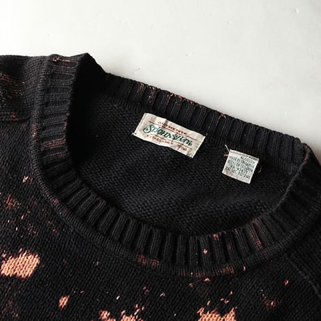 Hard Bleach Wash Cotton Sweater