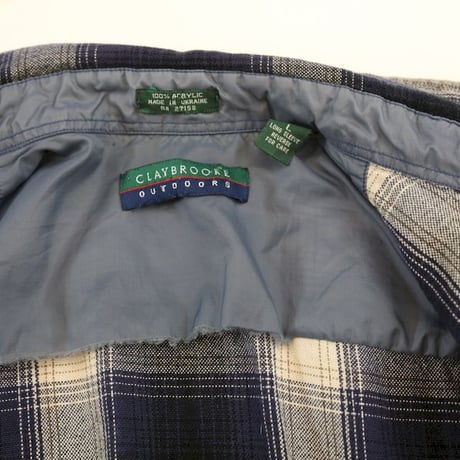 CLAYBROOKE Ombre Check Acrylic L/S Shirt