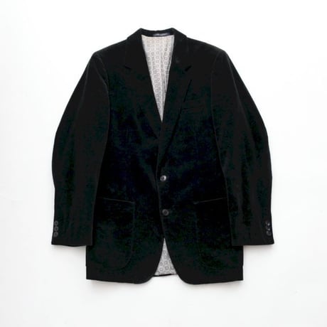 Euro Vintage Black Velour Jacket
