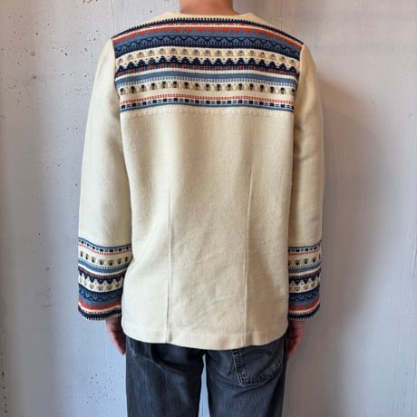 Native Pattern Wool Jacket