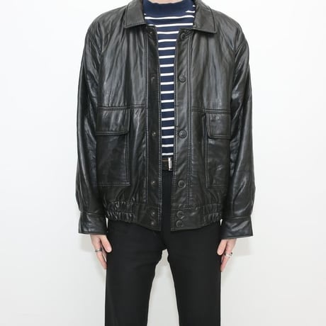 Black Lamb Leather Jacket MADE IN ITALY