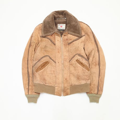 70s Nuback Boa Jacket