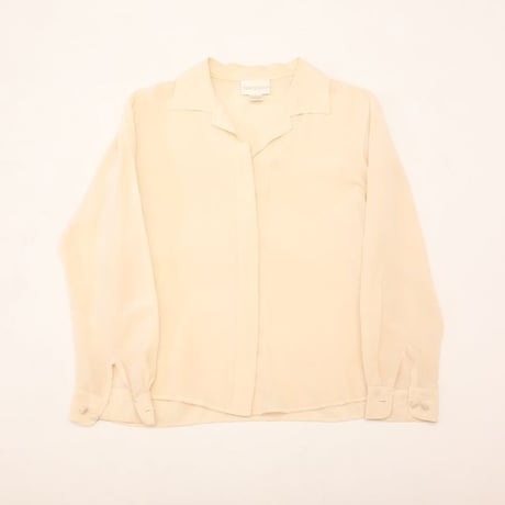 Open Collar Silk L/S Shirt