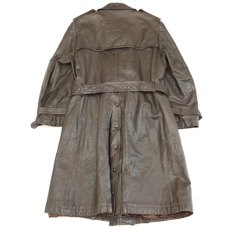 Black Leather Trench Coat